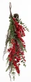 Girlanda 70 cm z czerwonymi owocami mix gałązek