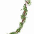 Girlanda 150cm mix gałązek - bordowe owoce