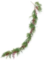 Girlanda 150cm mix gałązek - bordowe owoce