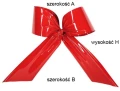 Kokarda plastikowa zewnętrzna 55x80x55 cm - czerwona