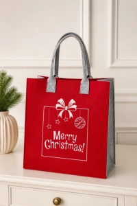 Torba świąteczna Merry Christmas - filc