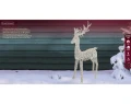 Renifer LED 200 cm - srebrny