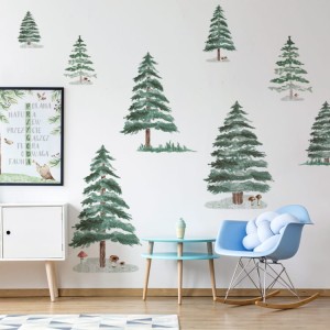 Naklejka CHOINKI / ŚWIERKI 8SZT. DK315 YokoDesign